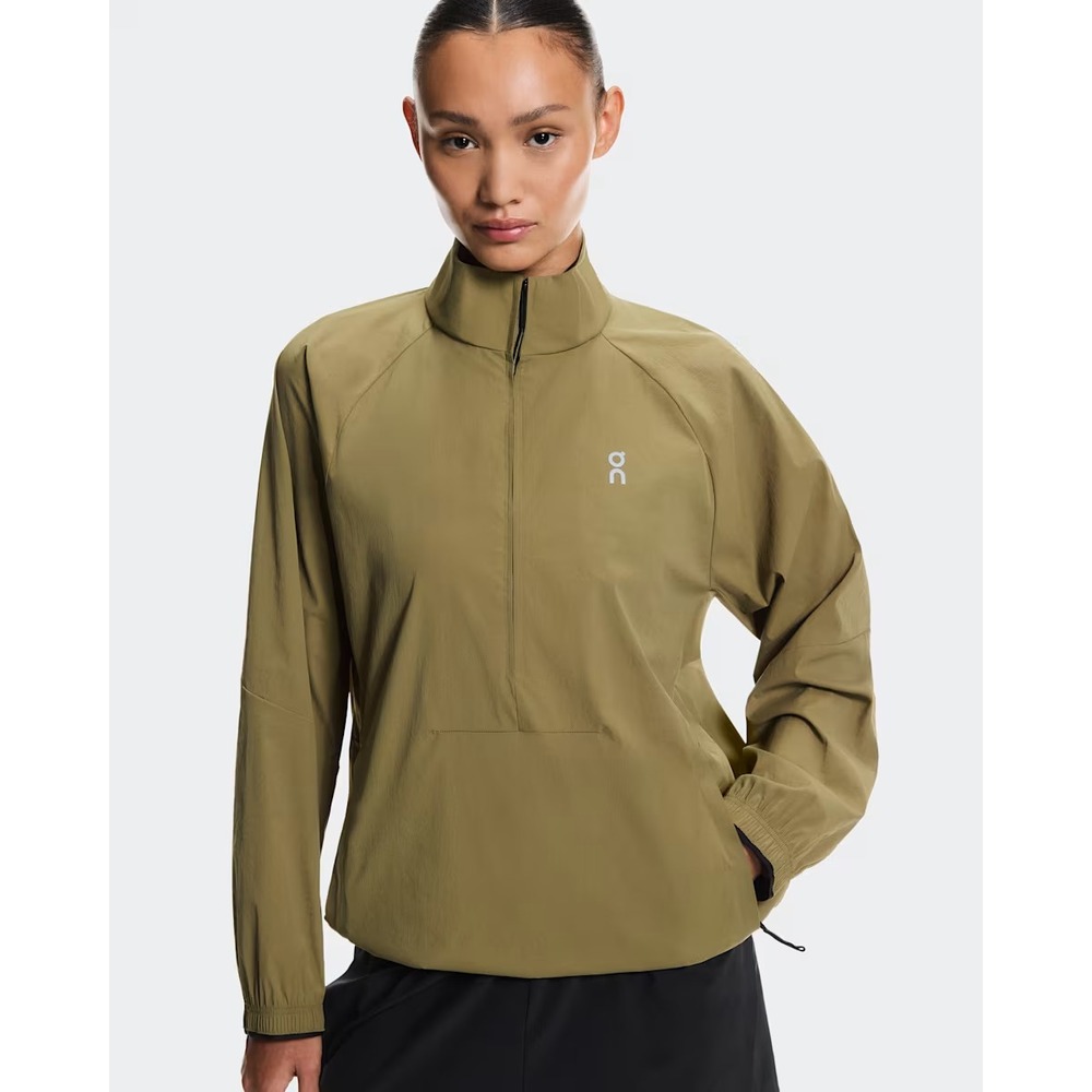 On Cloud All Day 1/2 Zip Black‎ Running Jacket in Nutmeg Women Medium NWT $200